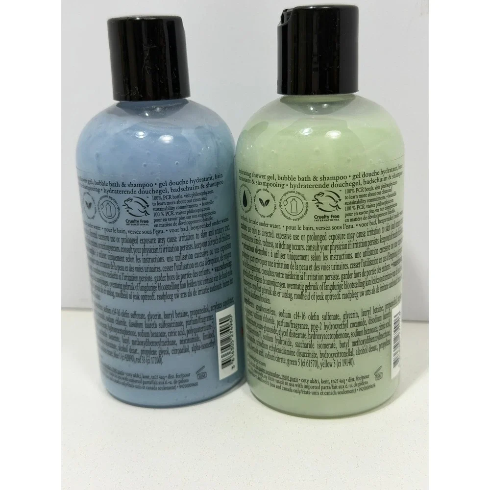 Philosophy‎ Shower Gel Duo Enchanted Juniper Berries & Snow Globe 8oz 2ct New
